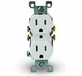 Leviton T5320-W Tamper Resistant Duplex Receptacle