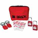 Brady 105969 Personal Padlock Pouch w/Safety Padlocks
