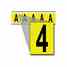 Brady 1560-4 15 Series Number & Letter Card