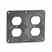 Leviton 3260-E 2g 2duplex Cover Plate Turkey