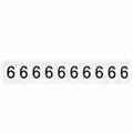 Brady 9713-6 97 Series Number & Letter Card