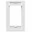 Leviton 41290-SMW Multimedia Outlet System (MOS) Wallplate