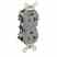 Leviton 8300-IGG Hospital Grade Isolated Ground Duplex Receptacle