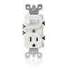 Leviton 5225-W Combination Toggle Switch / Duplex Receptacle