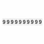 Brady 9713-9 97 Series Number & Letter Card Turkiye