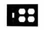 Leviton 85047 Comb Wallplate Turkiye