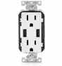 Leviton T5632-W Combination USB Charger / Decora Duplex Receptacle Turkiye