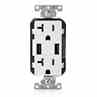 Leviton T5832-W Combination USB Charger / Decora Duplex Receptacle Turkiye