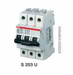 Abb S203U-C6 ABB  Mini Circuit Breaker 3 Pole C 6 Amp 240 Bcpd Turkiye