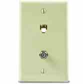 Leviton 40259-I Telephone/Video Standard Wallplate 625D Turkiye