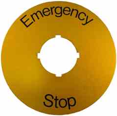 Abb SK 615 546-2 ABB  22mm Emergency Stop Plate Turkiye