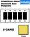 Leviton 81423 Brass 5gang Decora Wp Turkiye