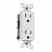 Leviton 5328-W Décora Duplex Receptacle Turkiye
