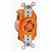 Leviton 2420-IG Sgl Lock Fl Recept Turkiye