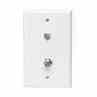Leviton 40258-W W/plt 625d 6p6c/fcon Wh Turkiye