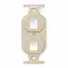 Leviton 41087-2IP Multimedia Duplex Wallplate Insert Turkiye