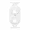 Leviton 41087-2WP Multimedia Duplex Wallplate Insert Turkiye