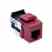 Leviton 41106-RR6 Jack 6p6c Usoc Dark Red Turkiye