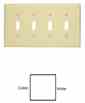 Leviton 80512-W Toggle Wallplate Turkiye