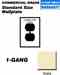 Leviton 80703-COI Duplex Wallplate Turkiye