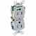 Leviton 8200-SGG Sgg Hg Dup 15a Turkiye