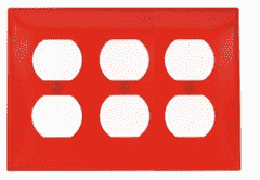 Leviton 80730-R Duplex Wallplate Turkiye