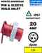 Leviton 320B4-W Pn&sl Inlet Turkiye