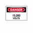 Brady 25569 Electrical Hazard Sign Turkiye