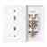 Leviton 40544-W Jack W/plt 6p4c Mid Wh Turkiye