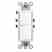 Leviton 5627-T Combination Decora Rocker Switch Turkiye