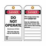 Brady 65522 Lockout Tags Turkiye