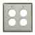 Leviton D6710-2S4 W/plt Ind 4pt Dual Ss Turkiye