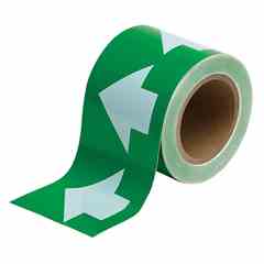 Brady 91290 BRA  TAPE ARROWWHITE/GREEN 4 INCH BY 30 YRDS Turkiye
