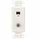 Leviton 40659-W Telephone/Video Insert Turkiye