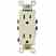 Leviton 5325-S Duplx Recept Mahogany Turkiye