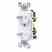 Leviton 5224-ISP 15 Amp Duplex Combination Switch Turkiye