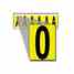 Brady 1550-0 15 Series Number & Letter Card Turkiye