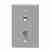 Leviton 40259-G Jack W/plt 625d 6p4c Gy Turkiye