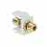 Leviton 40830-BWE White RCA Speaker Snap