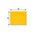 Brady THTEP-168-593-.5YL 3 In X 35 In (762 Mm X 635 Mm)