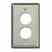 Leviton D6710-1S2 W/plt Ind 2pt Sngl Ss Turkiye