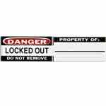 Brady 50289 B826 Lockout Lbls 75 In Hx125 In W 6 Sets/pk Turkiye