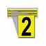Brady 3410-2 34 Series Number & Letter Card
