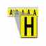 Brady 3460-H 34 Series Number & Letter Card