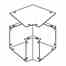 Cooper B-line 6645 L SIDE Cooper B-Line  Wireway Elbow 450 6x6