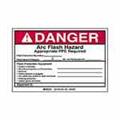 Brady 99485 B933 4x6 Blk/red/wht 5/pk Arc Flash Lbl