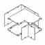 Cooper B-line 64 L COMBO Cooper B-Line  Sc Wireway Elbow 6x4